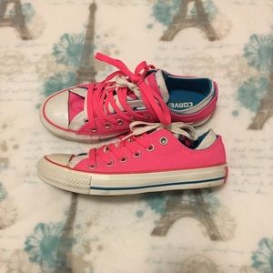 Like New Pink & White Converse